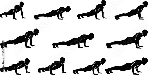 Silhouettes of Graduates Throwing Mortarboards in the Air, Students Celebrating Graduation, Flat Art