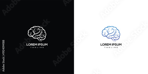 Brain Logo Design - Medical Science Idea Mind Intelligence.