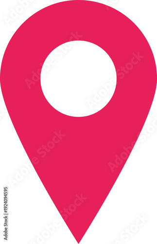 Pink Map Pin Icon