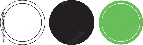 vector illustration of a set of surf boards