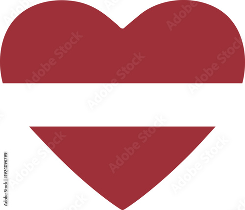 Heart and Down Arrow Symbol