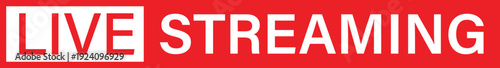 Live Streaming Red Banner