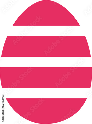 Pink Abstract Oval Stripes