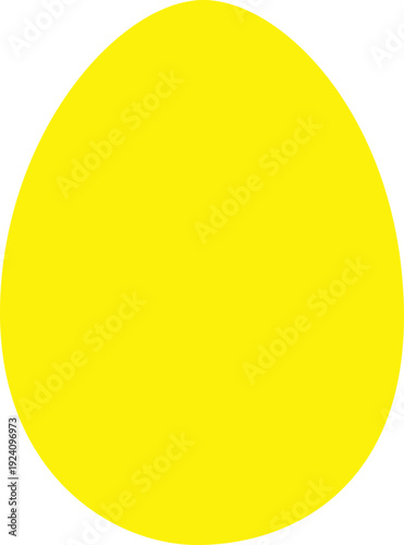 Bright Yellow Abstract Shape
