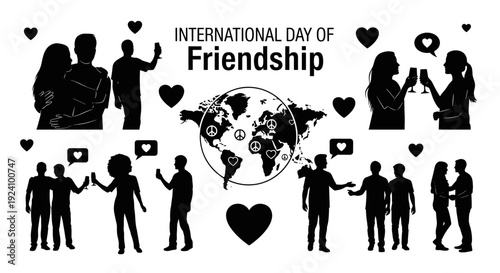 International day of friendship celebration with diverse groups