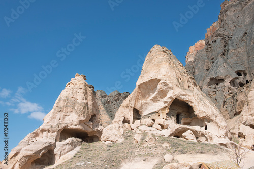 Wallpaper Mural Architecture detail of ancient dwelling ruins from a Byzantine settlement carved out of stone rock mountain in Ihlara Valley Turkey Torontodigital.ca
