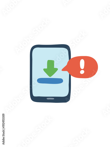 modern phone showing operating system update