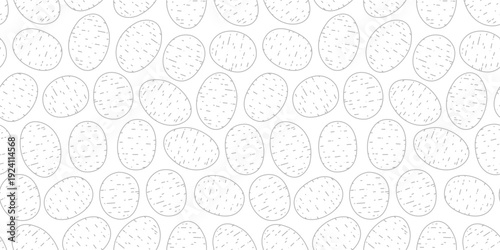 potato pattern Background. doodle potato pattern background. seamless pattern potato. potato flat illustration background.