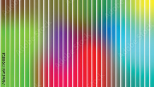 Vibrant multicolored striped pattern with gradient effect