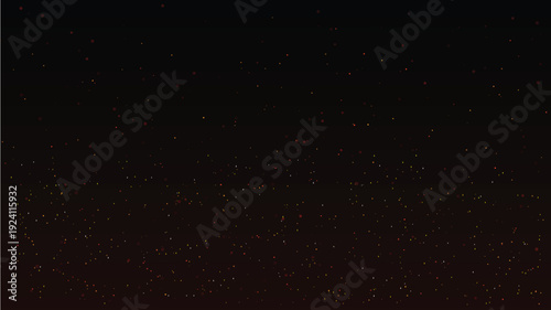 Dynamic glowing red orange particles digital art abstract fire effect isolated on transparent background