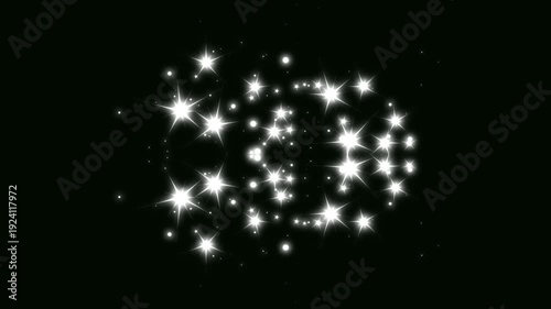 Wallpaper Mural Magic glitter sparkle star line animation, shining white star trail burst, glowing white twinkle dust burst, fairy shimmer particle overlay transition, glowing shine motion on black background. 4k Torontodigital.ca