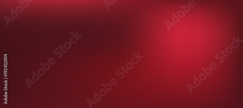 Deep burgundy red gradient background with dark vignette and grain