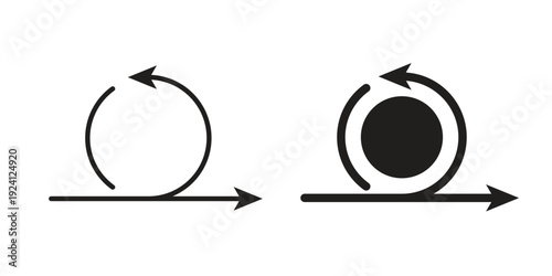 Agile icon vector pack. Thin linear and black flat style.