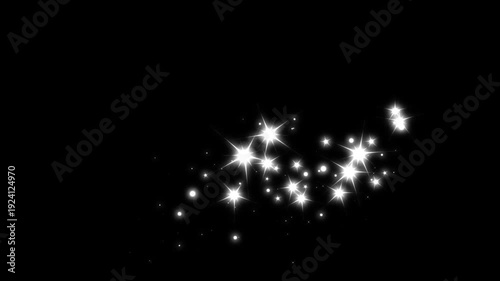 Wallpaper Mural Shining magic glitter sparkle stars animation, white glow dust trail burst, fairy twinkling shimmer particle overlay transition, cinematic fantasy motion on black background. 4k loop animation Torontodigital.ca