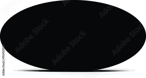 Black oval shape