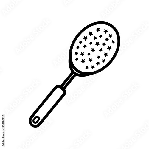 Powdered Sugar Flour Duster Wand Silhouette for Dessert Decorating - Bakery Concept