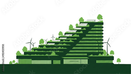 Cross-section of a house illustrating insulation and ventilation systems for energy efficiency