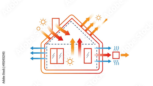 Optimizing Home Energy Efficiency Visualizing Heat Flow and Insulation Concepts