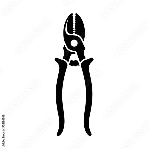 Farrier Hoof Nippers Silhouette for Animal Care - Equine Maintenance Concept