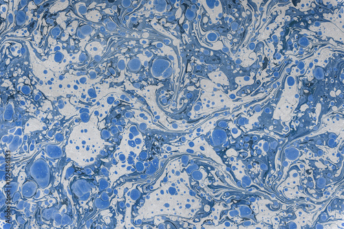 Wallpaper Mural Blue marbling paper pattern creating abstract texture background Torontodigital.ca