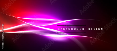 Abstract vibrant background. Smooth curves, bright colors, dynamic composition. Modern design element, perfect for digital projects.