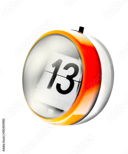 Vintage Kalender mit Freitag dem Dreizehnten