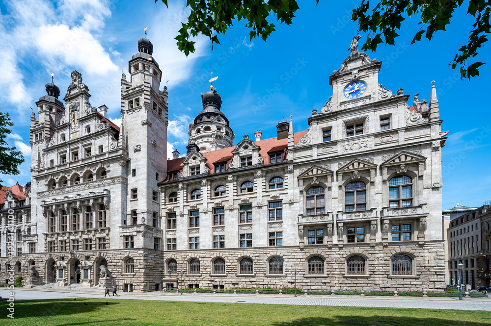 Fototapeta premium New Town Hall Building, Leipzig, Germany