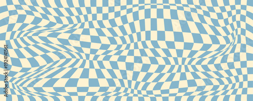   Light blue and white checkerboard seamless pattern. Fresh pastel texture for web, stationery, fashion, branding, and packaging design
