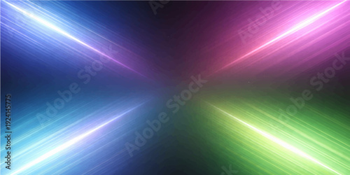 Abstract blue background featuring a bright star burst and glowing light rays that shine like a cosmic explosion with energy flares in a deep space illustration design