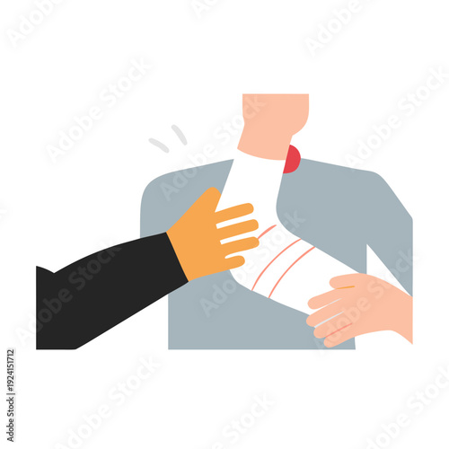 First Aid compression injury in the arm
