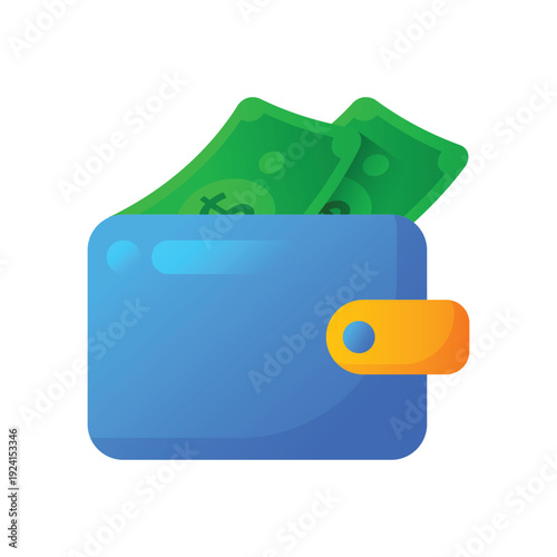 Vector illustration. Wallet design illustration