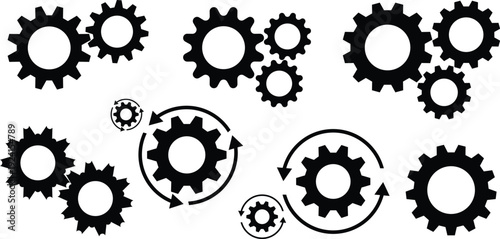 Interconnected gears mechanism