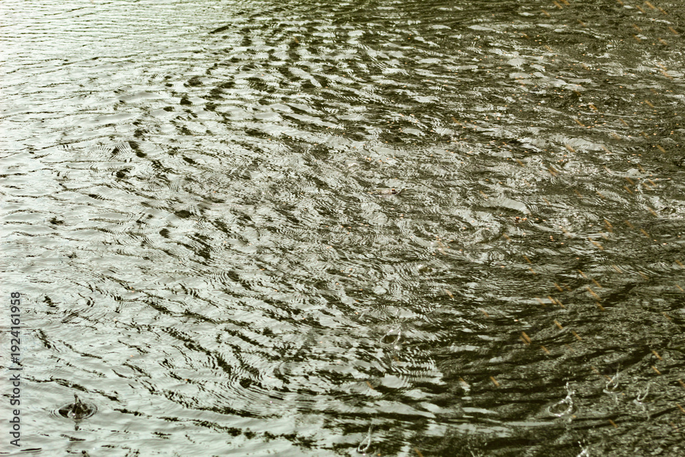 Obraz premium Small ripples in the water of a small lake in São Luís, MA, Brazil.
