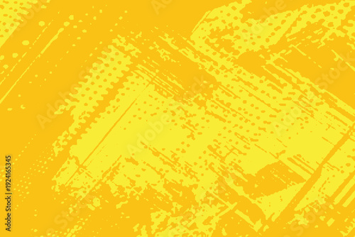 Yellow side hatch with halftone effect. Vintage pop art retro vector illustration