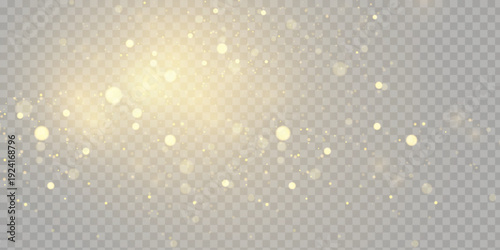 Glistering bokeh with sparkling stardust and festive light. Magical background with glowing particles and holiday sparkle.