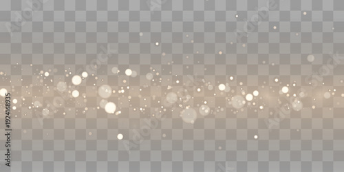 Sparks and golden stars shine with special light on a black background. Christmas concept bokeh. Abstract vector golden sparkles. Sparkling magical dust particles