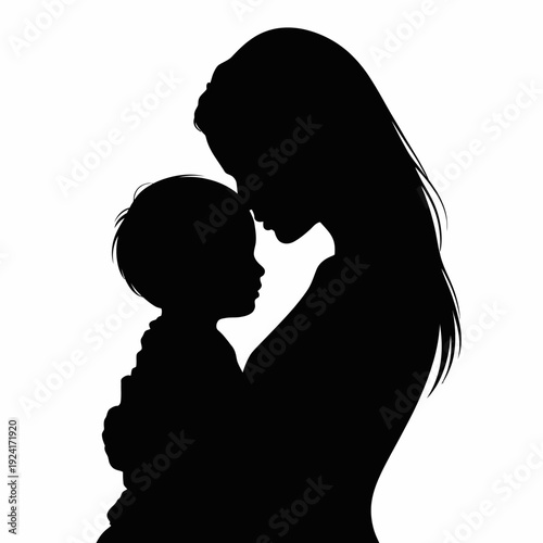 A loving mother tenderly holding her baby in a warm embrace