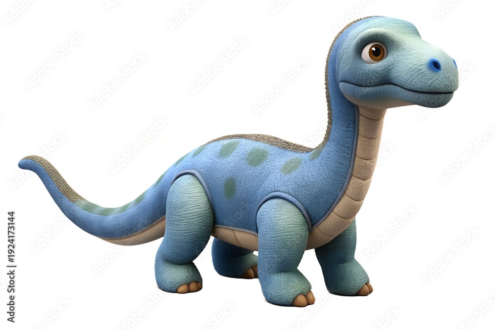 Naklejka premium dinosaur toy isolated on white