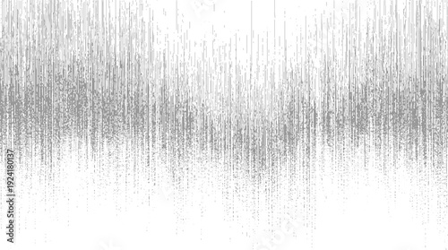 Abstract pattern of vertical gray lines and dots on white background texture