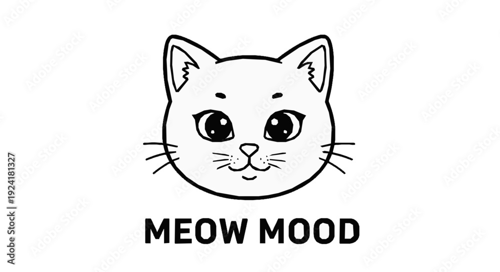 Obraz premium vector illustration of a cat