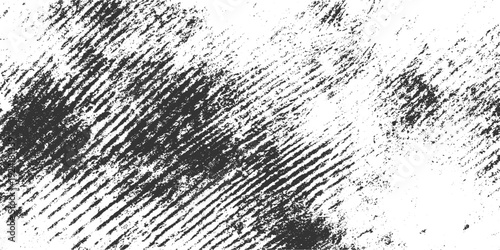 Black and white textured background with diagonal rough lines and speckles