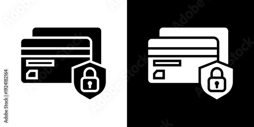 Secure Payment Icon Set Vector Collection Isolated In Black And White
