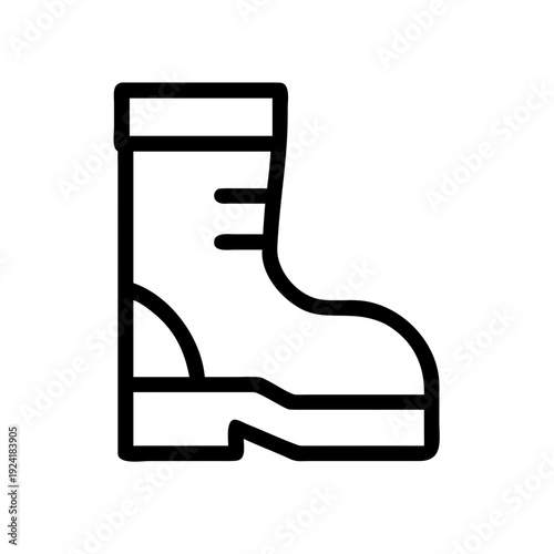 Illustration an insulating leather boot safety equipment
