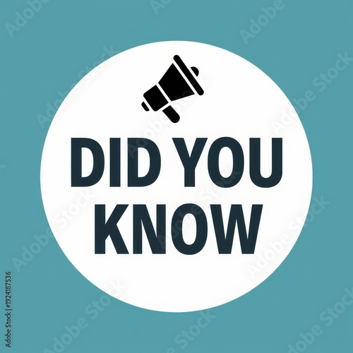 A red and black poster that says did you know.