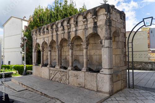 Photos Italy,Molise, Isernia, Cathedral and fountain
