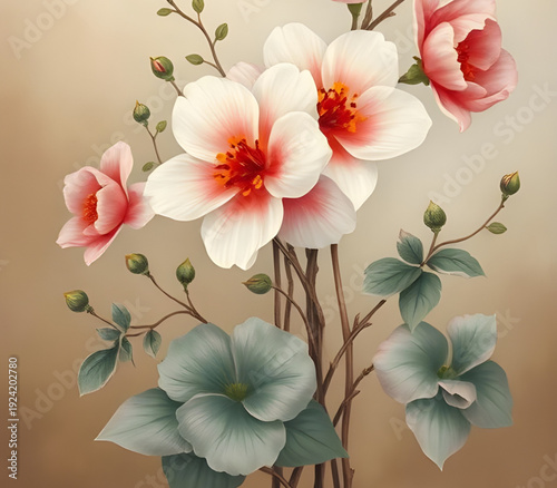 vintage, floral, flowers, oilpainting, art, painting, stilllife, bouquet, petals, bloom, antique, retro, classic, rustic, elegant, romantic, texture, brushstroke, canvas, pigment, muted, earthy, paste