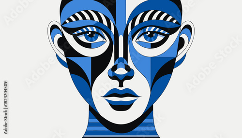 Close-up portrait of a supermodel woman in an attractive pose