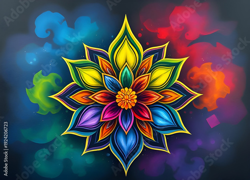 abstract, spiritual, lotus, flower, oilpainting, art, painting, meditation, zen, calm, peace, harmony, balance, chakra, energy, aura, sacred, divine, mindfulness, yoga, serenity, tranquility, enlighte