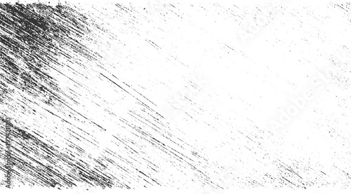Black diagonal scratch texture on white background with distressed effect
