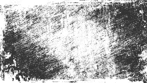 Grungy distressed black and white textured background with rough scratches and speckles grunge